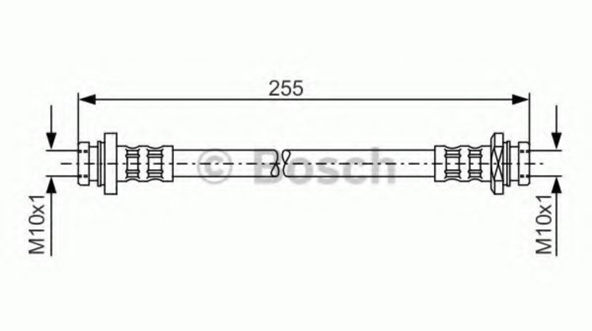 Furtun frana SUZUKI GRAND VITARA I Cabriolet (GT) (1998 - 2005) BOSCH 1 987 481 178 piesa NOUA