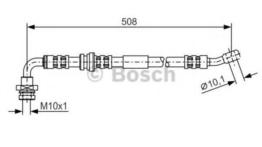 Furtun frana SUZUKI JIMNY (FJ) (1998 - 2016) BOSCH 1 987 476 932 piesa NOUA