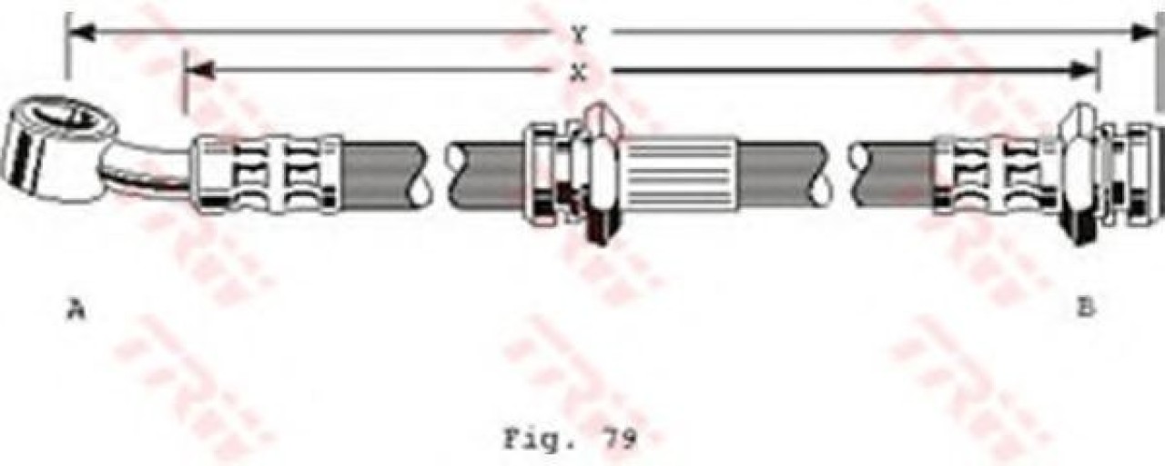 Furtun frana SUZUKI VITARA Cabrio (ET) (2003 - 2005) TRW PHD293 piesa NOUA