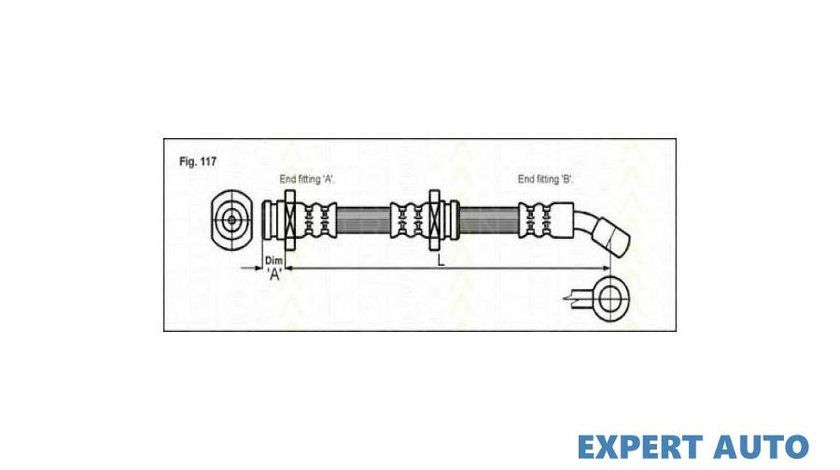 Furtun frana Suzuki VITARA Cabrio (ET, TA) 1988-2002 #2 03Q50947