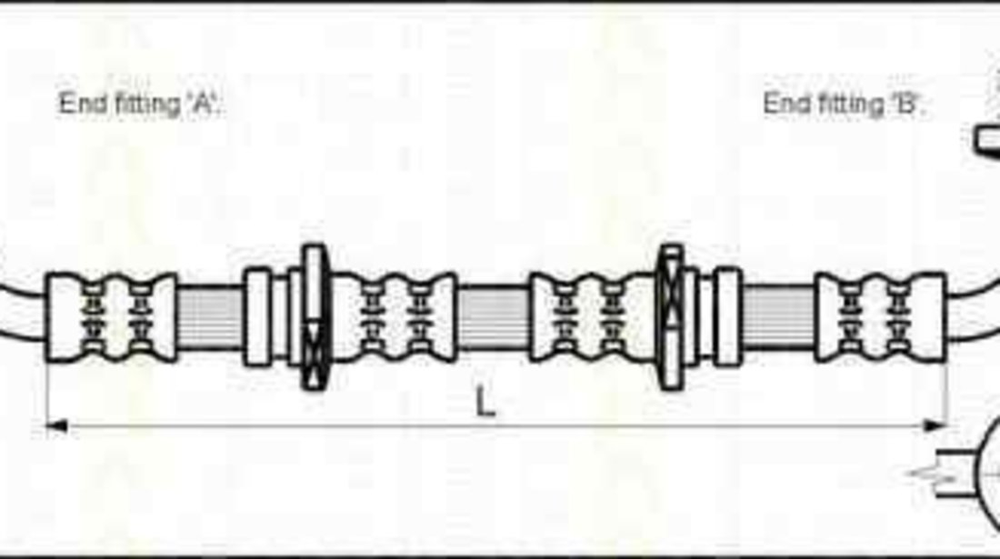 Furtun frana SUZUKI VITARA Cabrio (ET, TA) TRISCAN 8150 69107