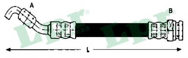 Furtun frana TOYOTA AVENSIS Limuzina (T25) (2003 - 2008) LPR 6T48074 piesa NOUA