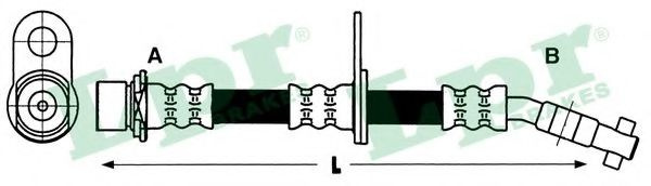 Furtun frana TOYOTA AVENSIS (T22) (1997 - 2003) LPR 6T47433 piesa NOUA