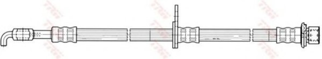 Furtun frana TOYOTA AYGO (WNB1, KGB1) (2005 - 2014) TRW PHD933 piesa NOUA