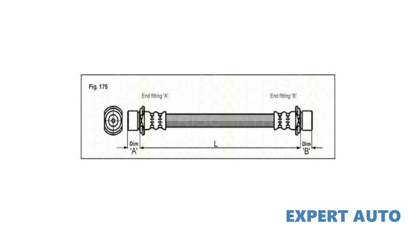 Furtun frana Toyota HIACE III caroserie (YH7_, LH6_, LH7_, LH5_, YH5_, YH6_) 1989-2004 #2 19032954