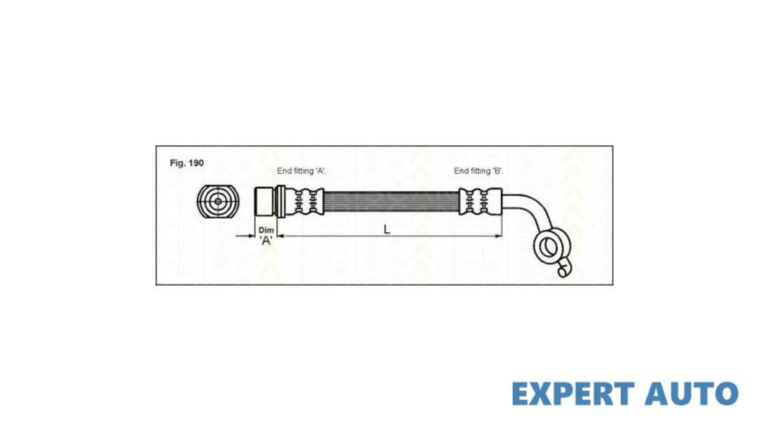 Furtun frana Toyota HIACE IV caroserie (LXH1_, RZH1_, LH1_) 1995-2016 #2 19032953