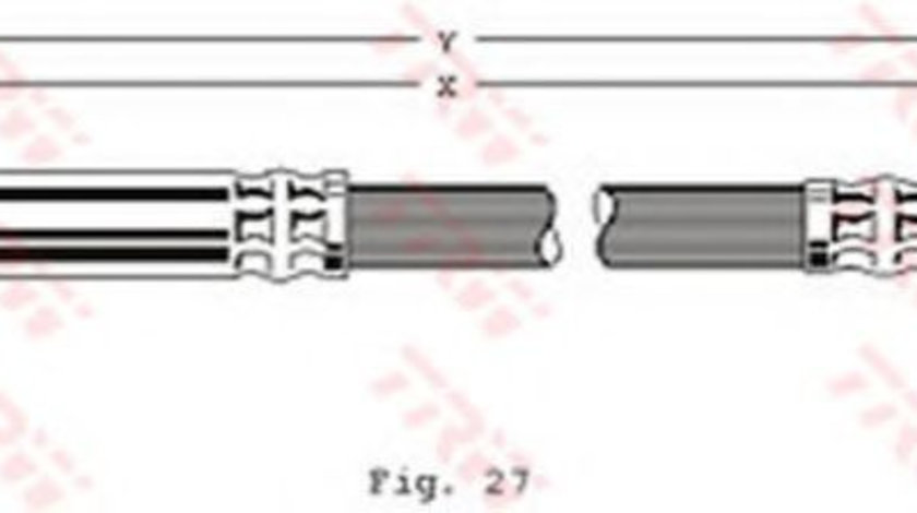 Furtun frana TOYOTA HILUX II pick-up (LN8, RN5, LN6, YN6, YN5, LN5, RN6) (1983 - 2005) TRW PHA136 piesa NOUA