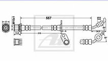 Furtun frana TOYOTA RAV 4 II (CLA2, XA2, ZCA2, ACA...