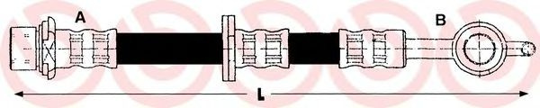 Furtun frana TOYOTA YARIS (P1) (1999 - 2005) BREMBO T 83 092 piesa NOUA