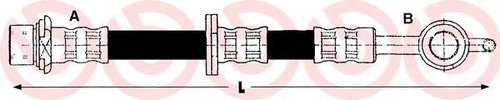 Furtun frana TOYOTA YARIS (P1) (1999 - 2005) BREMBO T 83 092 piesa NOUA
