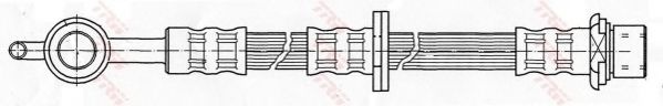 Furtun frana TOYOTA YARIS (P1) (1999 - 2005) TRW PHD501 piesa NOUA