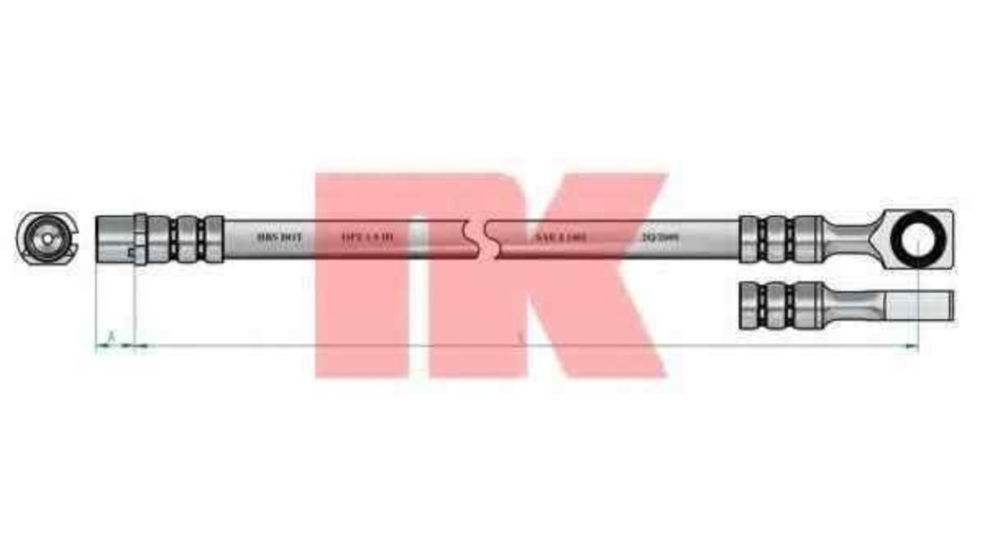 Furtun frana VAUXHALL ASTRAVAN Mk IV (G) NK 853653