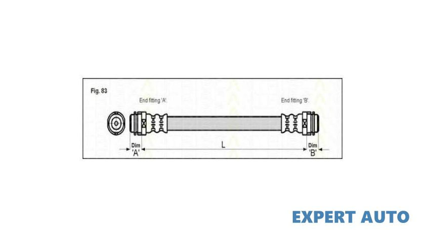 Furtun frana Volkswagen VW BORA combi (1J6) 1999-2005 #2 03Q27039