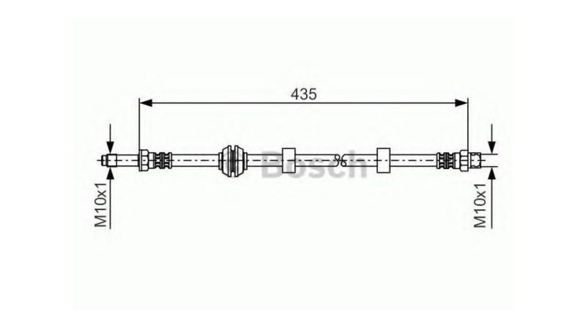 Furtun frana Volkswagen VW CADDY II combi (9K9B) 1995-2004 #2 1330854757