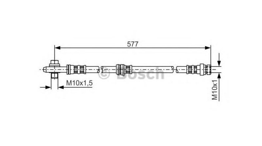 Furtun frana Volkswagen VW CADDY III caroserie (2KA, 2KH, 2CA, 2CH) 2004-2016 #3 13308547102