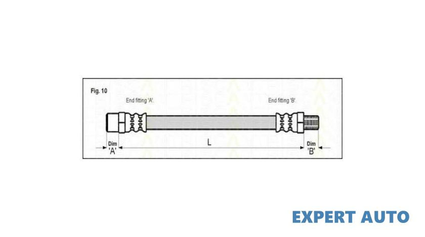 Furtun frana Volkswagen VW TRANSPORTER Mk IV platou / sasiu (70XD) 1990-2003 #2 01184