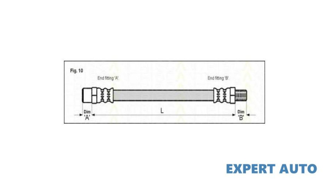 Furtun frana Volvo 940 Mk II (944) 1994-1998 #2 02078