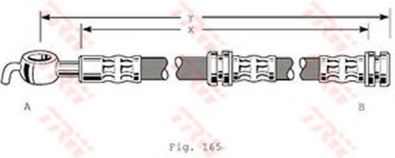 Furtun frana VOLVO S40 I (VS) (1995 - 2004) TRW PHD347 piesa NOUA