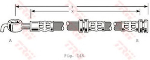Furtun frana VOLVO S40 I (VS) (1995 - 2004) TRW PHD347 piesa NOUA