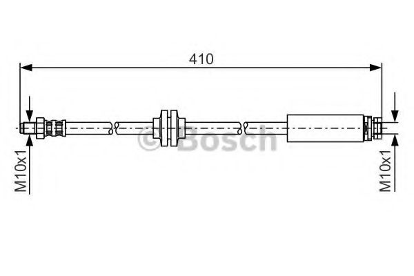 Furtun frana VOLVO S40 II (MS) (2004 - 2016) BOSCH 1 987 481 022 piesa NOUA