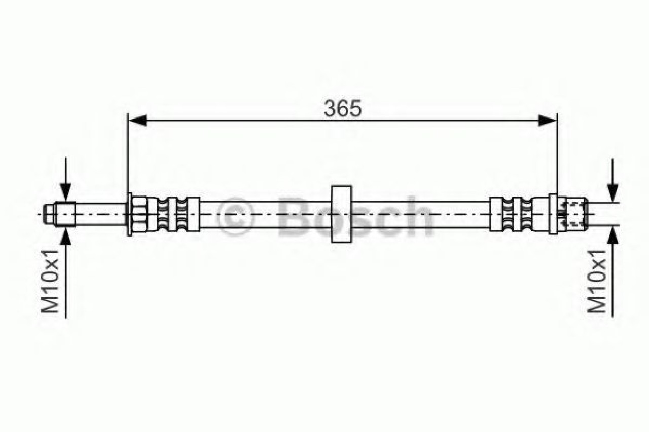 Furtun frana VOLVO S60 I (2000 - 2010) BOSCH 1 987 476 851 piesa NOUA