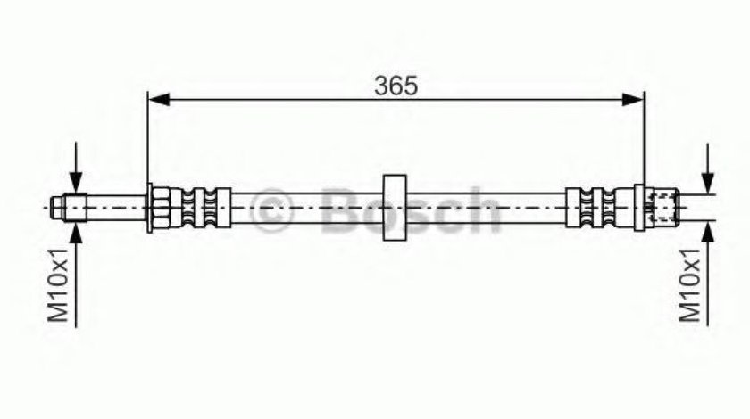 Furtun frana VOLVO S60 I (2000 - 2010) BOSCH 1 987 476 851 piesa NOUA