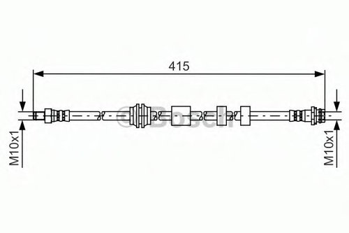 Furtun frana VOLVO S60 II (2010 - 2016) BOSCH 1 987 481 425 piesa NOUA