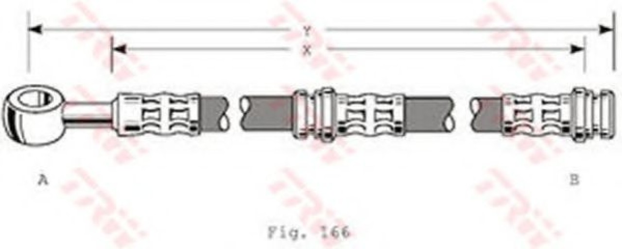Furtun frana VOLVO V40 Combi (VW) (1995 - 2004) TRW PHD346 piesa NOUA