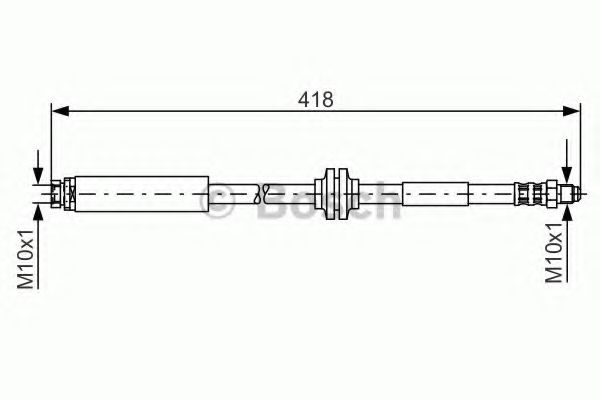 Furtun frana VOLVO V50 (MW) (2004 - 2016) BOSCH 1 987 481 058 piesa NOUA