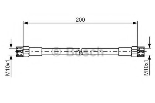 Furtun frana VOLVO V70 I (LV) (1996 - 2000) BOSCH 1 987 476 062 piesa NOUA