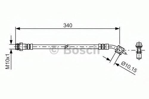 Furtun frana VOLVO XC60 (2008 - 2016) BOSCH 1 987 481 424 piesa NOUA