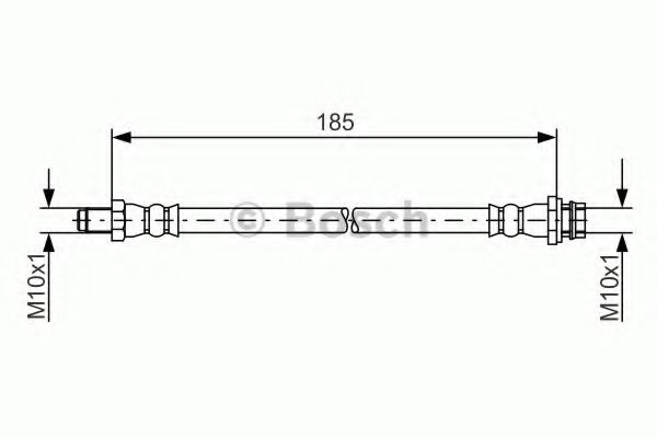Furtun frana VOLVO XC70 II (2007 - 2016) BOSCH 1 987 481 564 piesa NOUA