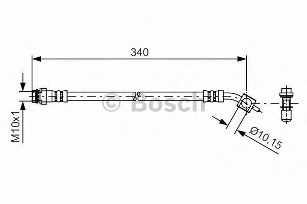 Furtun frana VOLVO XC70 II (2007 - 2016) BOSCH 1 987 481 424 piesa NOUA