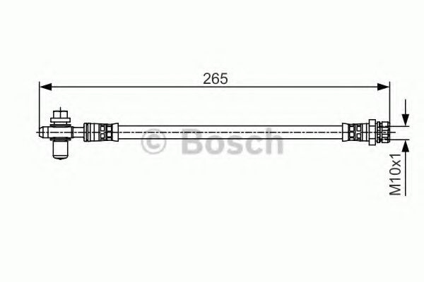 Furtun frana VW BEETLE (5C1) (2011 - 2016) BOSCH 1 987 481 518 piesa NOUA