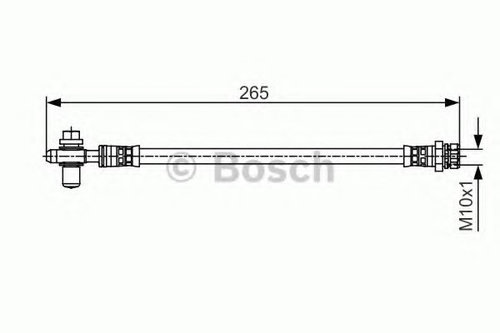 Furtun frana VW BEETLE Cabriolet (5C7) (2011 - 2016) BOSCH 1 987 481 518 piesa NOUA