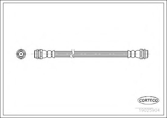 Furtun frana VW BORA Combi (1J6) (1999 - 2005) CORTECO 19025904 piesa NOUA