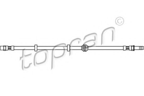 Furtun frana VW GOLF III (1H1) (1991 - 1998) TOPRAN 103 067 piesa NOUA