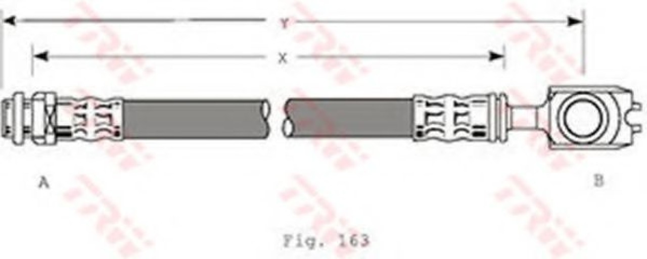 Furtun frana VW GOLF IV Variant (1J5) (1999 - 2006) TRW PHD349 piesa NOUA