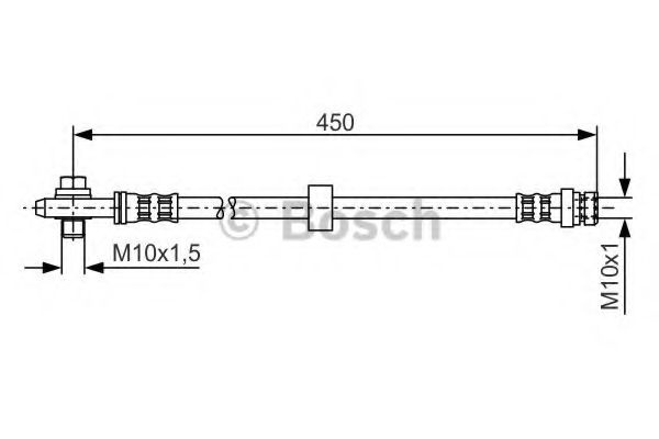Furtun frana VW GOLF IV Variant (1J5) (1999 - 2006) BOSCH 1 987 476 648 piesa NOUA