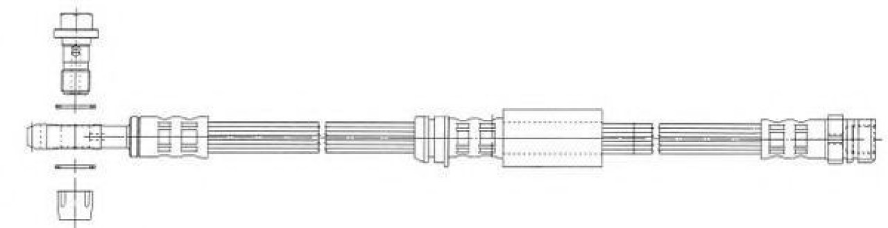 Furtun frana VW GOLF PLUS (5M1, 521) (2005 - 2013) FERODO FHY2665 piesa NOUA