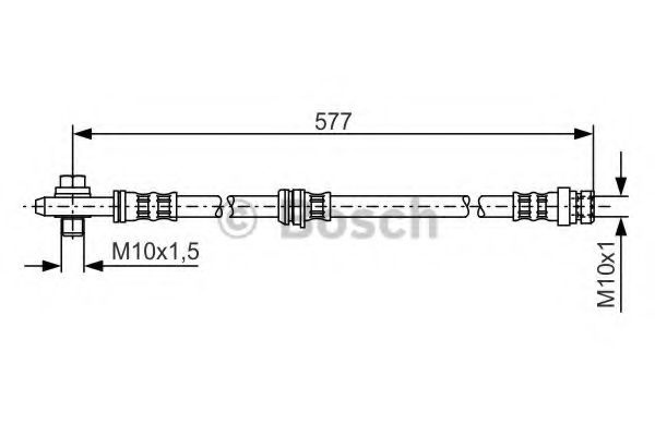 Furtun frana VW GOLF V Variant (1K5) (2007 - 2009) BOSCH 1 987 476 282 piesa NOUA