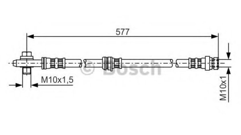 Furtun frana VW GOLF VI Variant (AJ5) (2009 - 2013) BOSCH 1 987 476 282 piesa NOUA