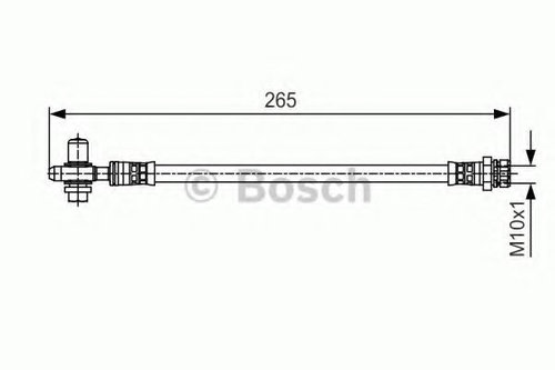 Furtun frana VW JETTA III (1K2) (2005 - 2010) BOSCH 1 987 481 519 piesa NOUA