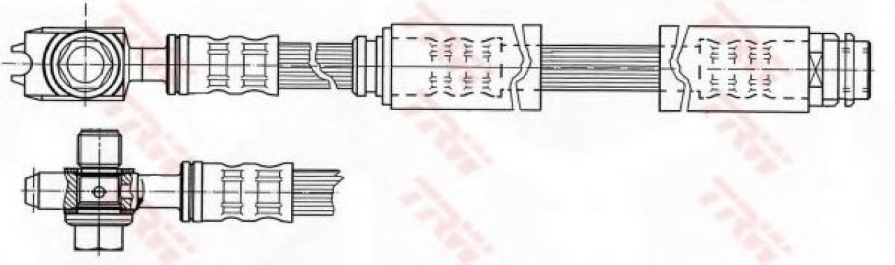 Furtun frana VW NEW BEETLE (9C1, 1C1) (1998 - 2010) TRW PHD946 piesa NOUA