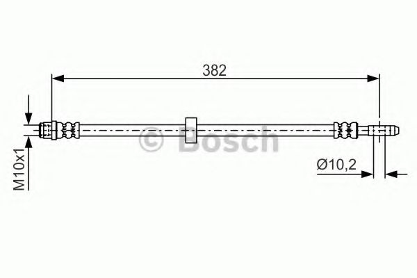 Furtun frana VW PASSAT (3A2, 35I) (1988 - 1997) BOSCH 1 987 476 696 piesa NOUA