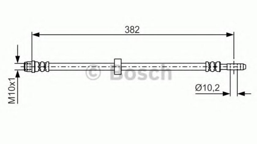 Furtun frana VW PASSAT (3A2, 35I) (1988 - 1997) BOSCH 1 987 476 696 piesa NOUA