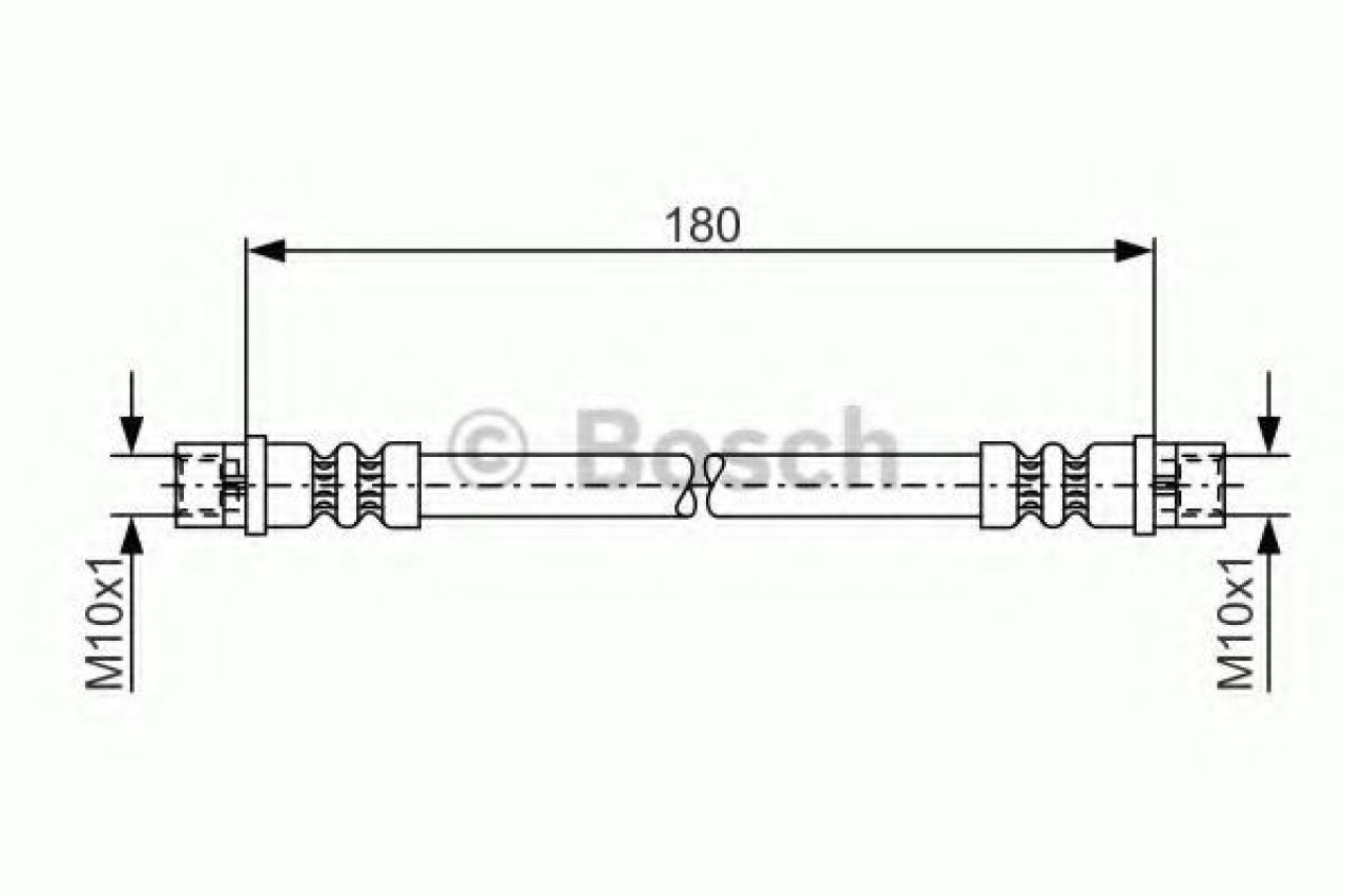 Furtun frana VW PASSAT (3B2) (1996 - 2001) BOSCH 1 987 476 018 piesa NOUA