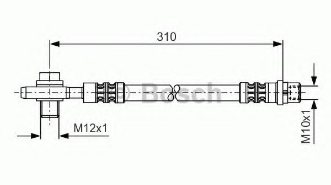 Furtun frana VW PASSAT (3B3) (2000 - 2005) BOSCH 1 987 476 308 piesa NOUA