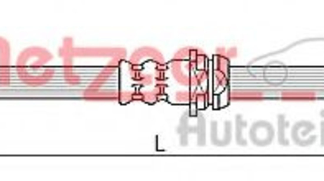 Furtun frana VW PASSAT CC (357) (2008 - 2012) METZGER 4110248 piesa NOUA