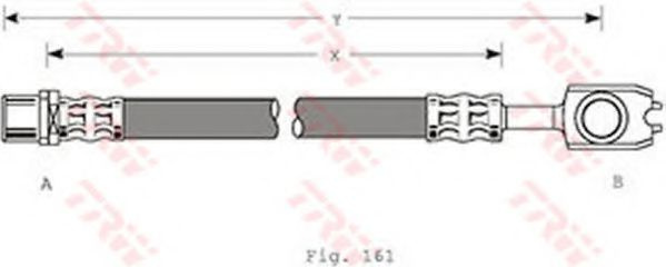 Furtun frana VW PASSAT Variant (3B5) (1997 - 2001) TRW PHD351 piesa NOUA